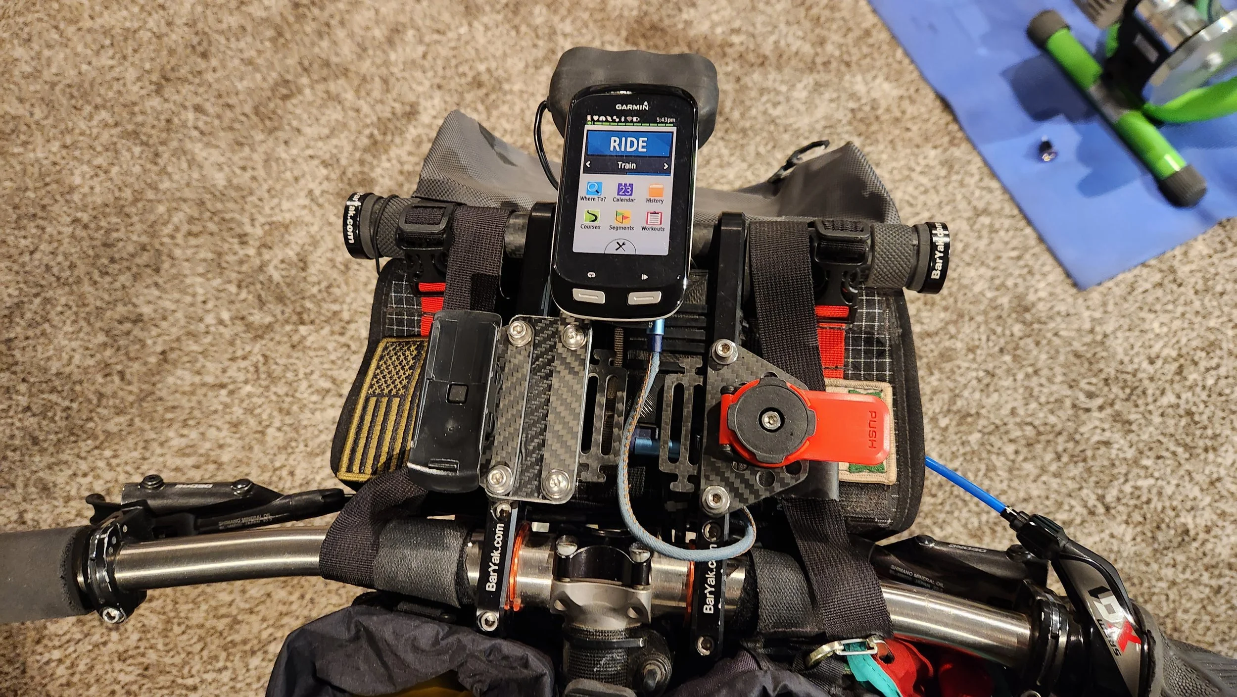 Quad-Loc style , Carbon Wedge Universal Kit — BarYak | Bikepacking